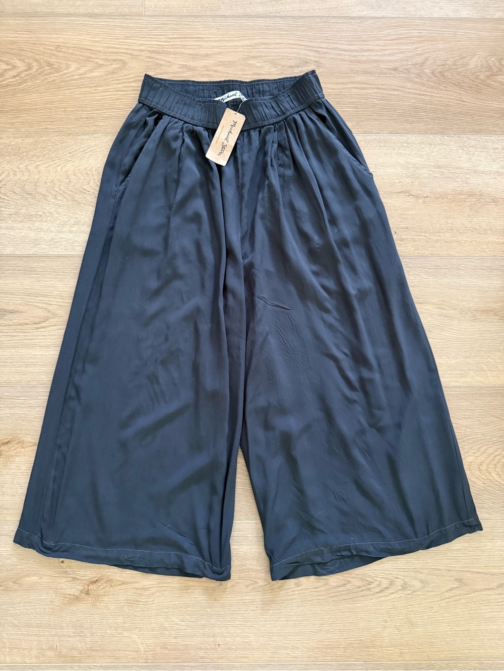 Michael Stars Oxide Shine Wide Leg Culotte Pants NWT Small